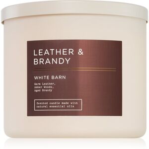 Bath & Body Works Leather & Brandy illatgyertya 411 g