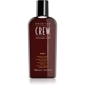 American Crew Hair & Body 3-IN-1 sampo, kondicionáló és tusfürdő 3 in 1 uraknak 250 ml