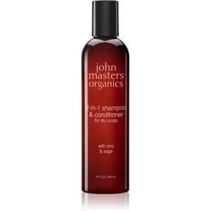 John Masters Organics Zinc & Sage 2-in-1 Shampoo & Conditioner sampon és kondicionáló 2 in1