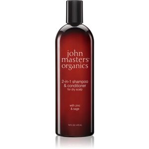 John Masters Organics Zinc & Sage 2-in-1 Shampoo & Conditioner sampon és kondicionáló 2 in1 473 ml