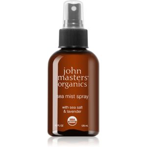 John Masters Organics Sea Salt & Lavender Sea Mist Spray tengeri só levendulával spray formában a haj hosszúságára 125 ml