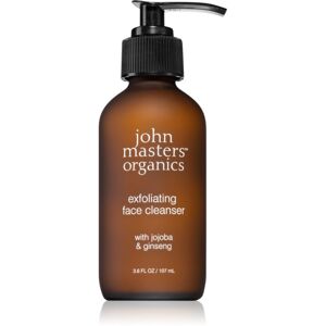 John Masters Organics Jojoba & Ginseng Exfoliating Face Cleanser hámlasztó tisztító gél 107 ml