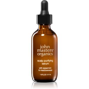 John Masters Organics Spearmint & Meadowsweet Scalp Purifying Serum szérum a fejbőrre tápláló hatással 57 ml