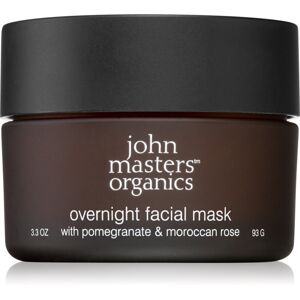 John Masters Organics Pomegranate & Moroccan Rose Overnight Facial Mask élénkítő éjszakai maszk 93 g