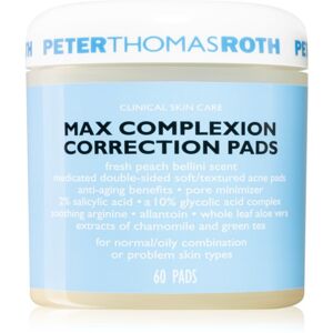 Peter Thomas Roth Max Complexion tisztító vattakorong a bőr kisimításáért és a pórusok minimalizásáért 60 db