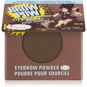 theBalm Browpow® Szemöldökpúder praktikus mágneses tokban árnyalat Dark Brown 1,2 g