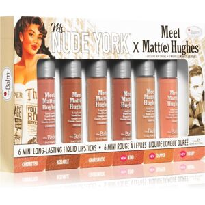 theBalm Meet Matt(e) Hughes X Ms. Nude York folyékony rúzs szett (matt hatással)
