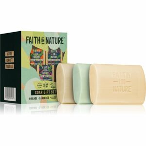 Faith In Nature Soap Gift Set ajándékszett (kézre és testre)