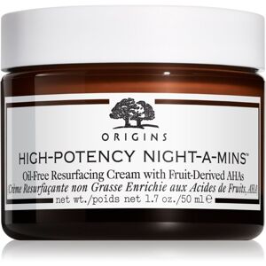 Origins High-Potency Night-A-Mins™ Oil-Free Resurfacing Gel Cream With Fruit-Derived AHAs regeneráló éjszakai arcmaszk a bőr sűrűségének helyreállítás