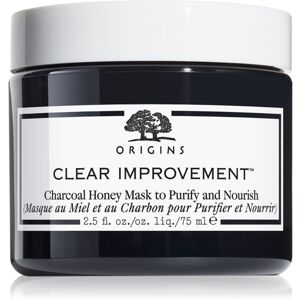 Origins Clear Improvement® Charcoal Honey Mask To Purify & Nourish tisztító maszk aktív szénnel 75 ml