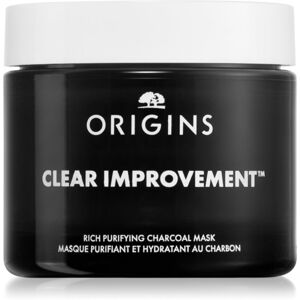 Origins Clear Improvement® Rich Purifying Charcoal Mask tisztító maszk aktív szénnel 75 ml