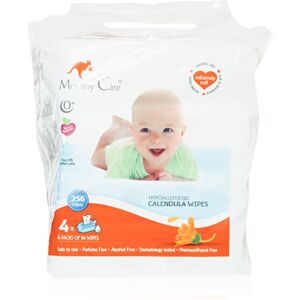 Mommy Care Calendula Hypoallergenic Wet Wipes nedves törlőkendők gyermekeknek körömvirággal 4x64 db
