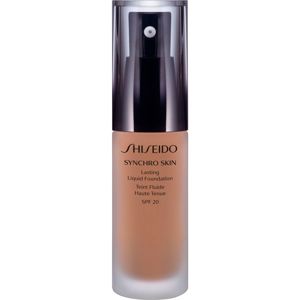 Shiseido Synchro Skin Lasting Liquid Foundation hosszan tartó make-up SPF 20 árnyalat Rose 4 30 ml