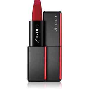 Shiseido ModernMatte Powder Lipstick matt púderes ajakrúzs árnyalat 515 Mellow Drama (Crimson Red) 4 g