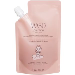 Shiseido Waso Reset Cleanser City Blossom tisztító gél az arcbőrre peeling hatással 90 ml