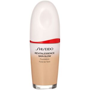 Shiseido Revitalessence Skin Glow Foundation könnyű alapozó világosító hatással SPF 30 árnyalat Silk 30 ml