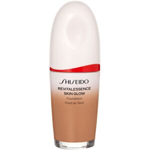 Shiseido Revitalessence Skin Glow Foundation könnyű alapozó világosító hatással SPF 30 árnyalat Sunstone 30 ml