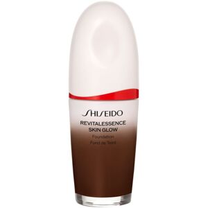 Shiseido Revitalessence Skin Glow Foundation könnyű alapozó világosító hatással SPF 30 árnyalat Obsidian 30 ml
