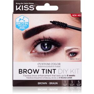 KISS Brow Tint DIY Kit szemöldökfesték árnyalat Brown 20 ml