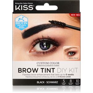 KISS Brow Tint DIY Kit szemöldökfesték árnyalat Black 20 ml