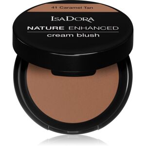 IsaDora Nature Enhanced Cream Blush arcpirosító kompakt ecsettel és tükörrel árnyalat 41 Caramel Tan 3 g