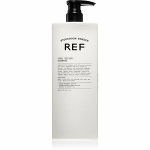 REF Cool Silver Shampoo ezüst sampon semlegesíti a sárgás tónusokat 750 ml