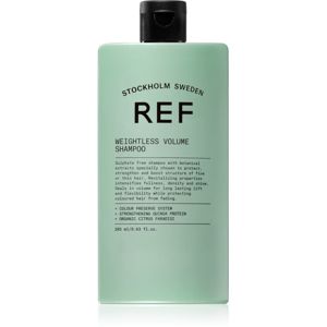 REF Weightless Volume Shampoo Sampon finom, lesimuló hajra dús haj a gyökerektől 285 ml