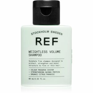 REF Weightless Volume Shampoo Sampon finom, lesimuló hajra dús haj a gyökerektől 60 ml