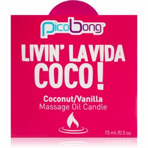 Pico Bong Massage Oil Candle masszázsgyertya Coconut & Vanilla 15 ml