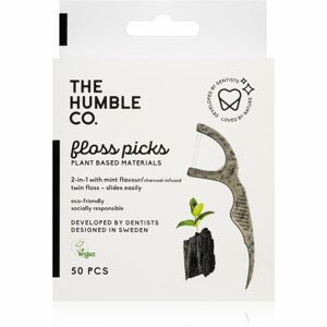 The Humble Co. Floss Picks fogpiszkáló Charcoal 50 db