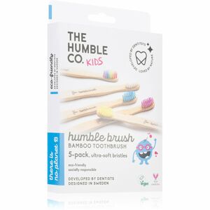 The Humble Co. Brush Kids bambuszos fogkefe ultra gyenge gyermekeknek 5 db