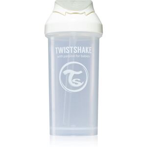 Twistshake Straw Cup White kulacs szívószállal 6m+ 360 ml