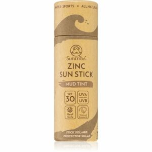 Suntribe Sports Zinc Stick ásványi védőkrém érzékeny területekre ceruzában SPF 30 Mud Tint 30 g