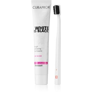 Curaprox White is Black fogápoló készlet (A fényes fehér fogakért)