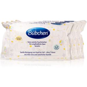 Bübchen Sensitive Wet Wipes nedves törlőkendő gyerekeknek 4 x 52 db