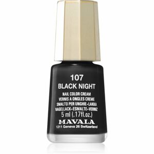 Mavala Techni Colors körömlakk (intense) árnyalat 107 Black Night 5 ml