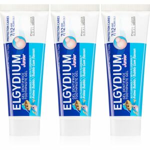 Elgydium Junior with Fluorinol géles fogkrém gyermekeknek 2+1 3x50 ml