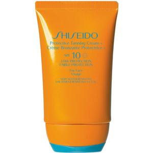 Shiseido Sun Care Protective Tanning Cream napozókrém arcra SPF 10 50 ml