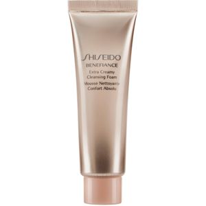 Shiseido Benefiance WrinkleResist24 Extra Creamy Cleansing Foam finoman tisztító hab hidratáló hatással 125 ml