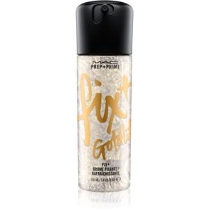 MAC Cosmetics Prep + Prime Fix+ (Shimmer) smink fixáló spray arcra az azonnali élénkítésért árnyalat Goldlite 100 ml