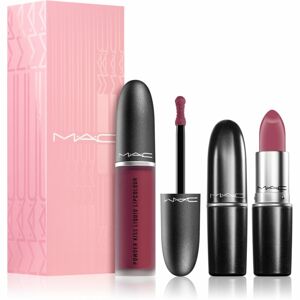 MAC Cosmetics Powder Kiss Lip Kit: Like a Mother szett hölgyeknek
