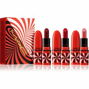 MAC Cosmetics Tiny Tricks Mini Lipstick Trio Hypnotizing Holiday rúzs szett Neutral (3 db) árnyalat