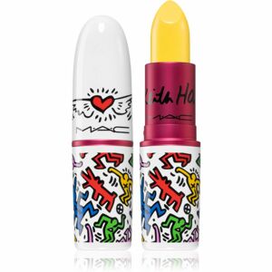 MAC Cosmetics Lipstick Viva Glam X Keith Haring hosszan tartó rúzs árnyalat St. Marks Yellow 3 g