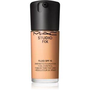 MAC Cosmetics Studio Fix Fluid SPF 15 24HR Matte Foundation + Oil Control mattító alapozó SPF 15 árnyalat NW15 30 ml