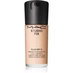 MAC Cosmetics Studio Fix Fluid SPF 15 24HR Matte Foundation + Oil Control mattító alapozó SPF 15 árnyalat NC10 30 ml