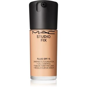 MAC Cosmetics Studio Fix Fluid SPF 15 24HR Matte Foundation + Oil Control mattító alapozó SPF 15 árnyalat C4 30 ml