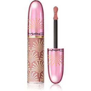 MAC Cosmetics Bubbles & Bows Powder Kiss Liquid Lipcolour matt folyékony állagú ajakrúzs árnyalat Spiked Cocoa 5 ml