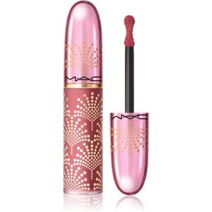 MAC Cosmetics Bubbles & Bows Powder Kiss Liquid Lipcolour matt folyékony állagú ajakrúzs árnyalat The Best Gift Is Me 5 ml