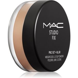 MAC Cosmetics Studio Fix Pro Set + Blur Weightless Loose Powder mattító fixáló púder árnyalat Dark 6,5 g
