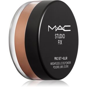 MAC Cosmetics Studio Fix Pro Set + Blur Weightless Loose Powder mattító fixáló púder árnyalat Deep Dark 6,5 g